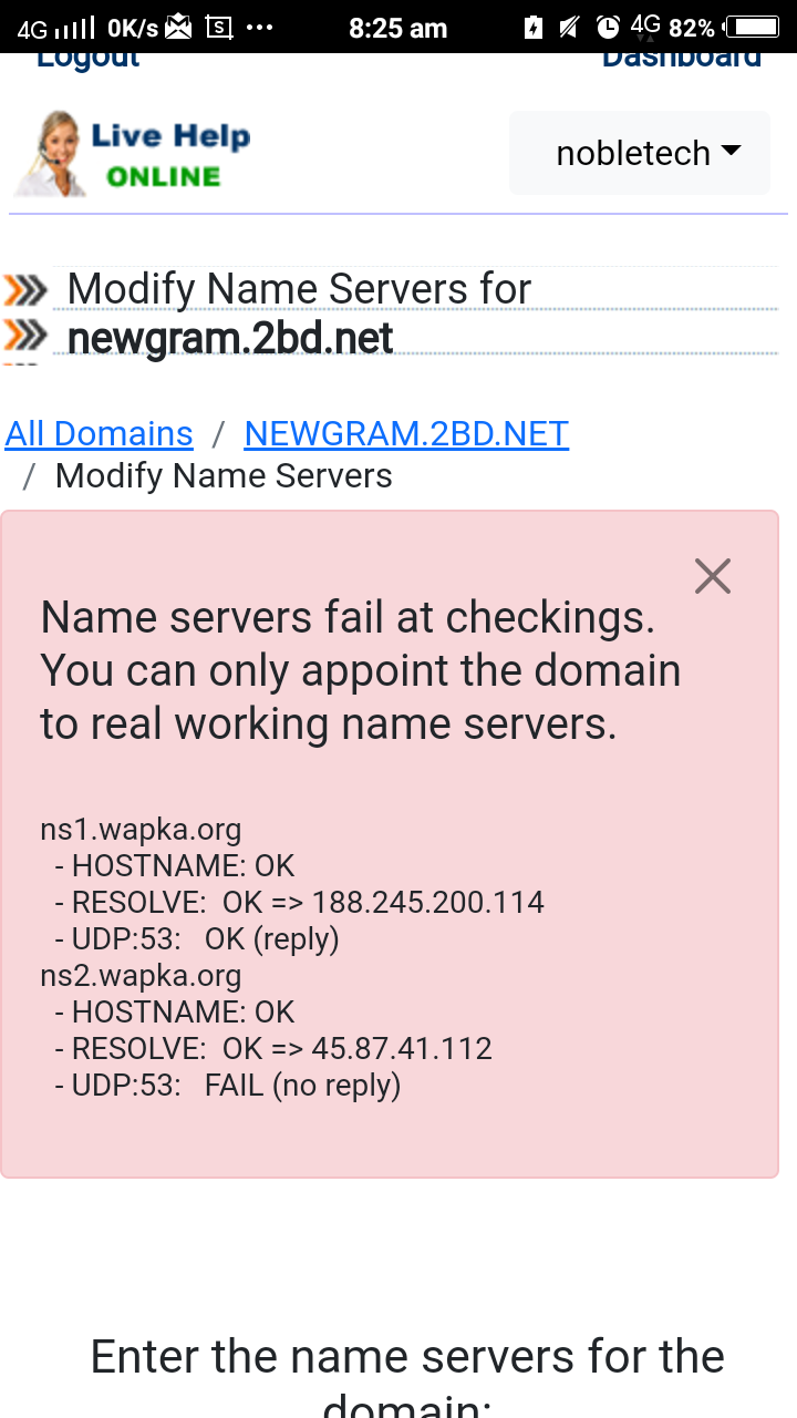 This is the error